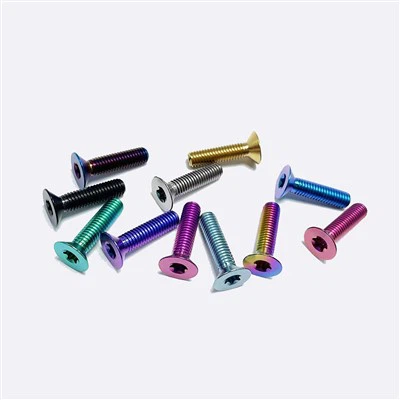 Parafuso escareado de titânio