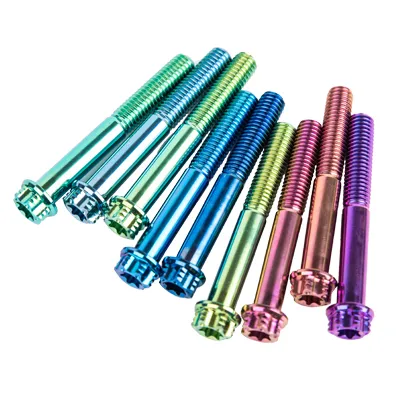 Parafusos hexagonais externos de liga de titânio M8×60